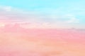 Sun and cloud background with a pastel colored Royalty Free Stock Photo