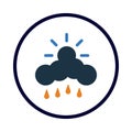 sun, cloud, rain, weather icon Royalty Free Stock Photo