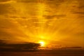 The sun and cloud on the sky nature sunrise background Royalty Free Stock Photo