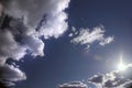 Sun and clouds Royalty Free Stock Photo