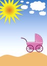 Sun, Clouds and Buggy