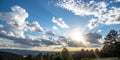 The Sun in Clouds Royalty Free Stock Photo