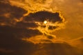 Sun and the clouds Royalty Free Stock Photo