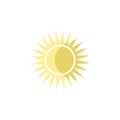 the sun colored icon. Element of summer pleasure icon for mobile concept and web apps. Cartoon style the sun colored icon can be