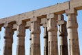 Sun court of Amenhotep III at the Luxor Temple, Luxor, Egypt