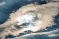 Sun covered by very big cloud Royalty Free Stock Photo