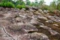 Sun Crack rocks at Phu Hin Rongkla national park, Phitsanulok, T Royalty Free Stock Photo