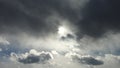 Sun and dark clouds Royalty Free Stock Photo