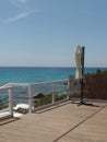 Sun deck on the Sardinian coast Royalty Free Stock Photo