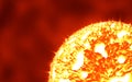 The sun in the deep space Royalty Free Stock Photo