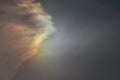 Sun dog Parhelion in Winter Sky Royalty Free Stock Photo