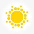 Sun dots icon Royalty Free Stock Photo