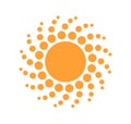 Sun dots icon Royalty Free Stock Photo