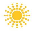 Sun dots icon Royalty Free Stock Photo