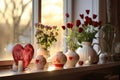 Sun-Drenched Valentines Displayed on Windowsill Emit Fresh and Tender Vibes