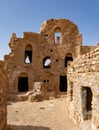 Ancient ruins of fortified Ksar Beni Barka, Tataouine, Tunisia