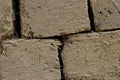 Sun dried adobe bricks Royalty Free Stock Photo