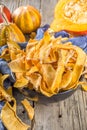 Sun dried pumpkin chips