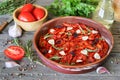 Sun dried tomatoes Royalty Free Stock Photo
