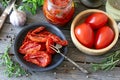 Sun dried tomatoes Royalty Free Stock Photo