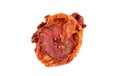 Sun dried tomatoes isolated on white background Royalty Free Stock Photo