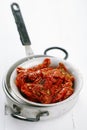 Sun-dried tomatoes with olive oil