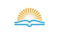 sun education logo icon Royalty Free Stock Photo