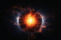 A sun exploding into a supernova created with generative AI technology Royalty Free Stock Photo