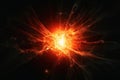 A sun exploding into a supernova created with generative AI technology Royalty Free Stock Photo
