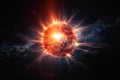 A sun exploding into a supernova created with generative AI technology Royalty Free Stock Photo