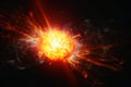 A sun exploding into a supernova created with generative AI technology Royalty Free Stock Photo