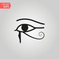 Sun Eye of Horus - reverse Moon Eye of Thoth EYE OF HORUS - image ancient Egyptian symbol of protection Royalty Free Stock Photo
