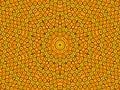 Sun flower kaleidoscope background. Beautiful yellow sunflowers seamless pattern. Unique kaleidoscope mosaic texture. Summer time Royalty Free Stock Photo