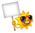 Sun Fun Mascot Sign Royalty Free Stock Photo