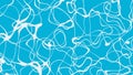 Sun glare on the blue water surface. Background with liquid ripples, vector illustration. Royalty Free Stock Photo
