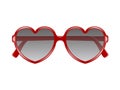 Sun glasses in shape of heart Royalty Free Stock Photo