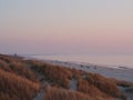 Sun goes down, beach denmark, europe