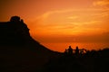 Sunset over the Bristol estuary from Exmoor near Lynton