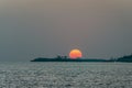 Gelendzhik Bay of the Black Sea. Sunset