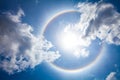 The sun halo Royalty Free Stock Photo