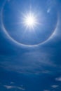 Sun halo with cloud in the sky Royalty Free Stock Photo