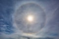 Sun Halo in the sky Royalty Free Stock Photo