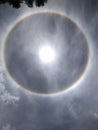 sun halo phenomenon circle rainbow sky