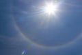 Sun halo in the sky Royalty Free Stock Photo