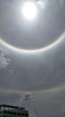 The Sun halo, sun corona Royalty Free Stock Photo