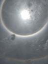 The Sun halo, sun corona Royalty Free Stock Photo