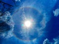 Sun halo on a sunny April afternoon in Florida
