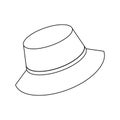 Sun hat illustration Royalty Free Stock Photo