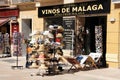 Sun hats for sale, Malaga, Spain. Royalty Free Stock Photo