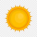 Sun icon, cartoon style Royalty Free Stock Photo